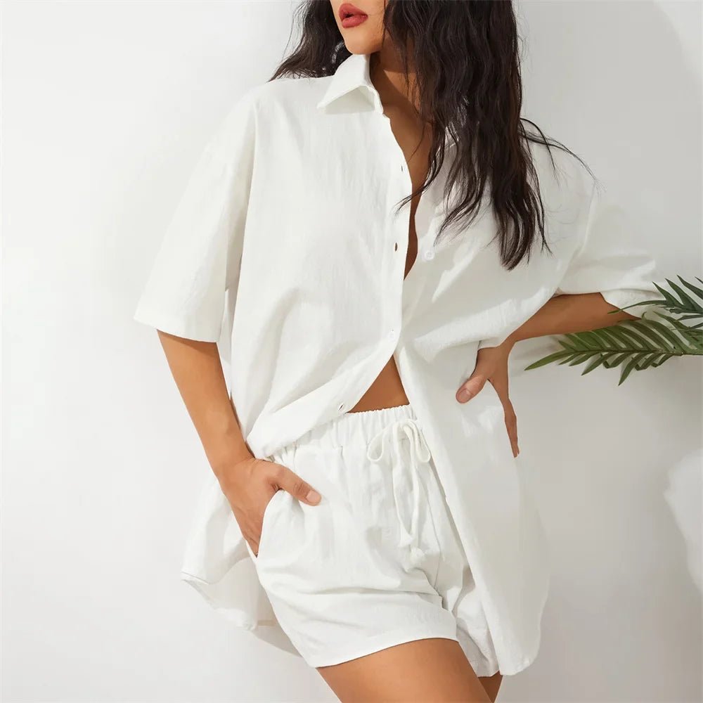 Conjunto Feminino Blusa de Meia Manga Shorts - Jasmine Camacho