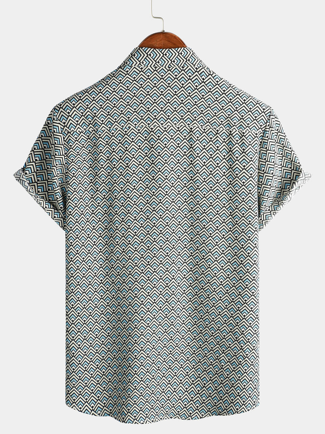 Vintage Herrenhemd mit geometrischem Muster