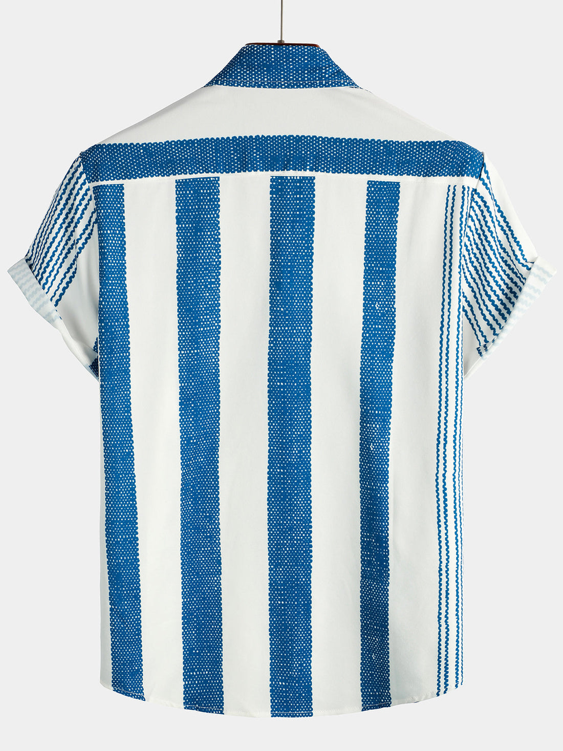Vintage Blau Gestreiftes Casual Hemd