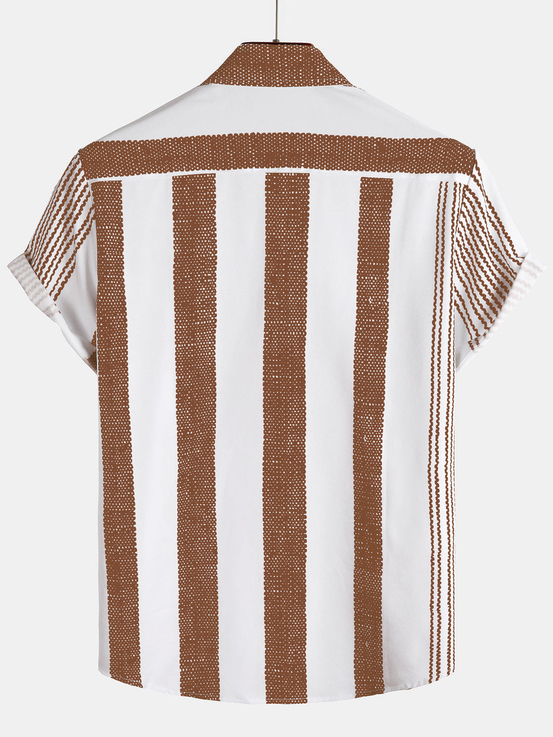 Vintage Casual Hemd mit Braunen Streifen