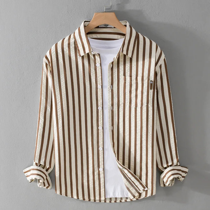 Gerald™ | Elegantes Gestreiftes Hemd